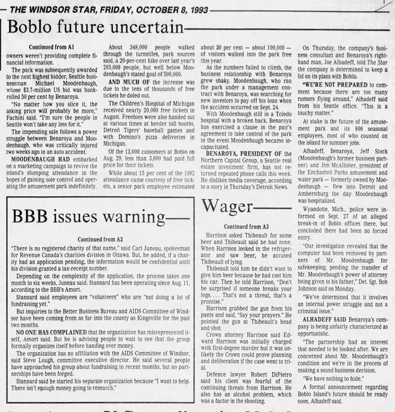 Bob-Lo Island - 1993 Article On Future Of Boblo (newer photo)